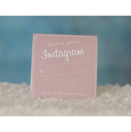 Instagramskyltar - Minna rosa